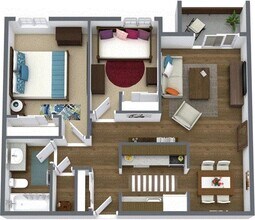 Two Bedroom F317 floor plan